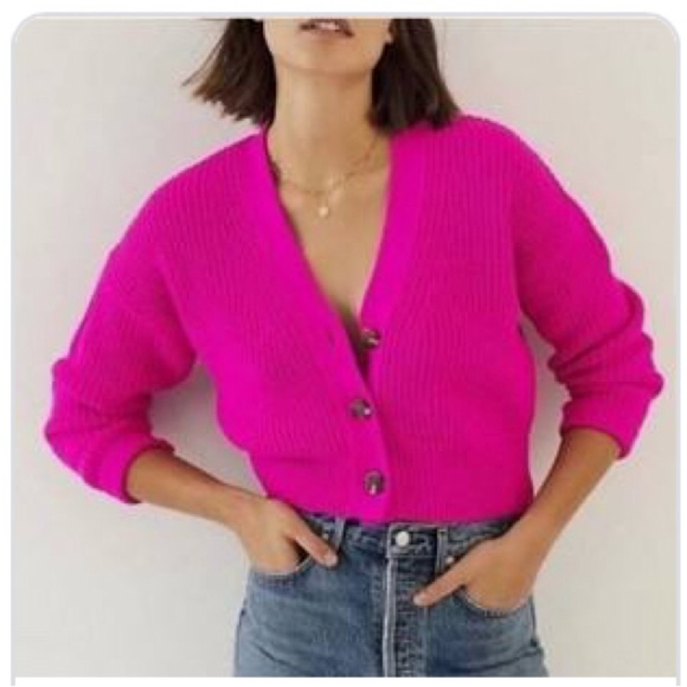 Anthropologie Maeve Cropped Cardigan